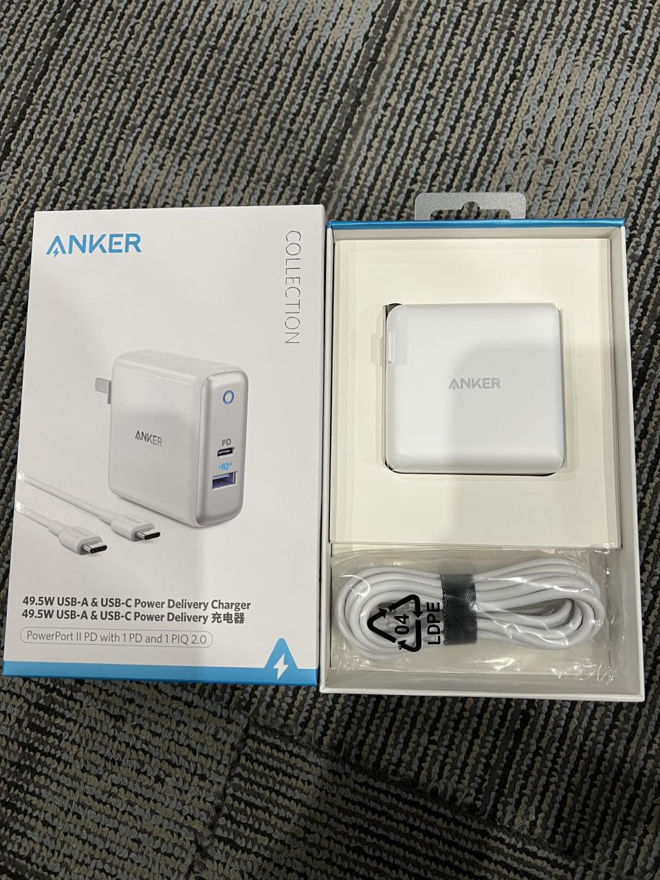 Củ sạc anker powerport iii 65w pod lite - a2718 - pd/pps 65w