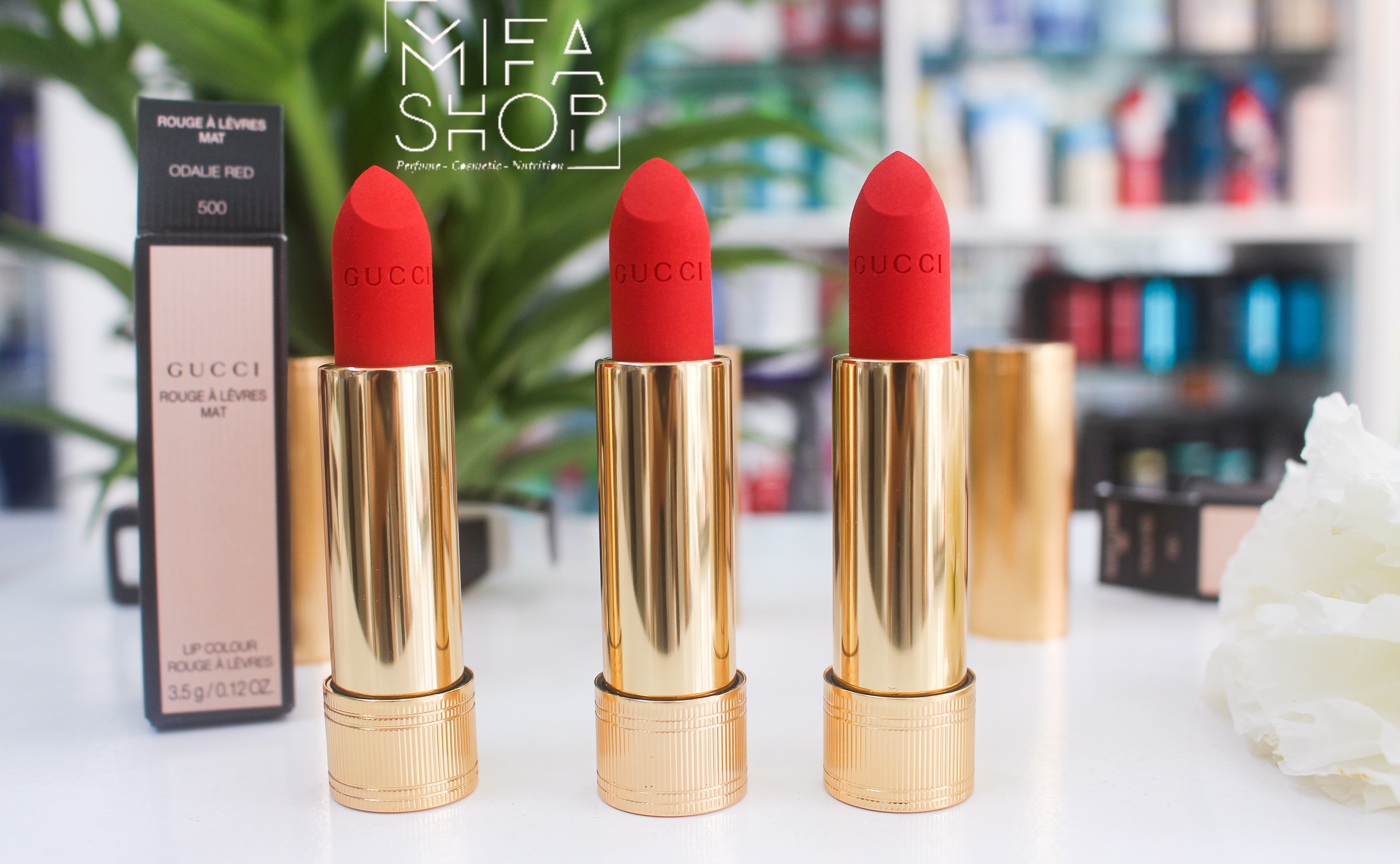Son Gucci màu 500 Odalie Red Matte