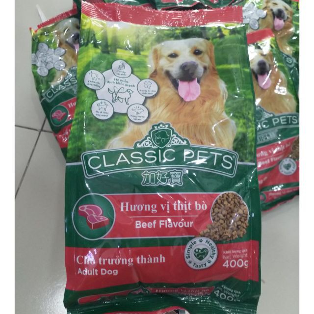 Thức ăn hạt Classic Pet cho chó lớn (gói 400g)
