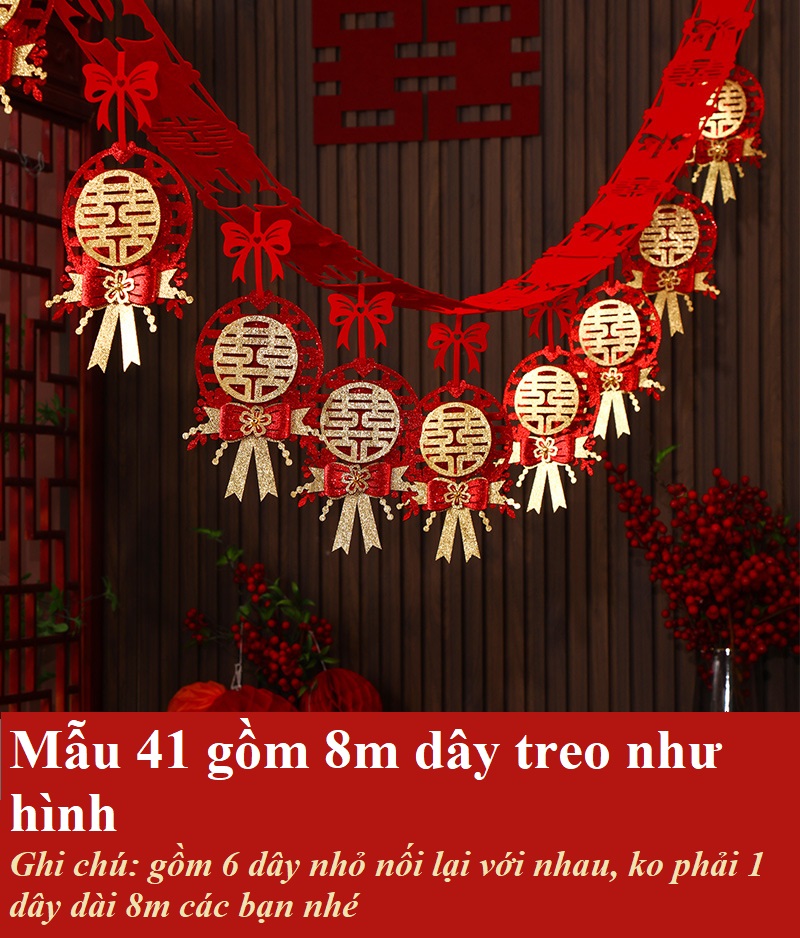 Set trang trí trần nhà ngày cưới