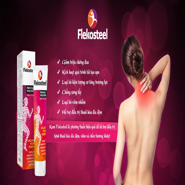 [HCM]Gel Flekostell bôi xoa bóp giảm đau