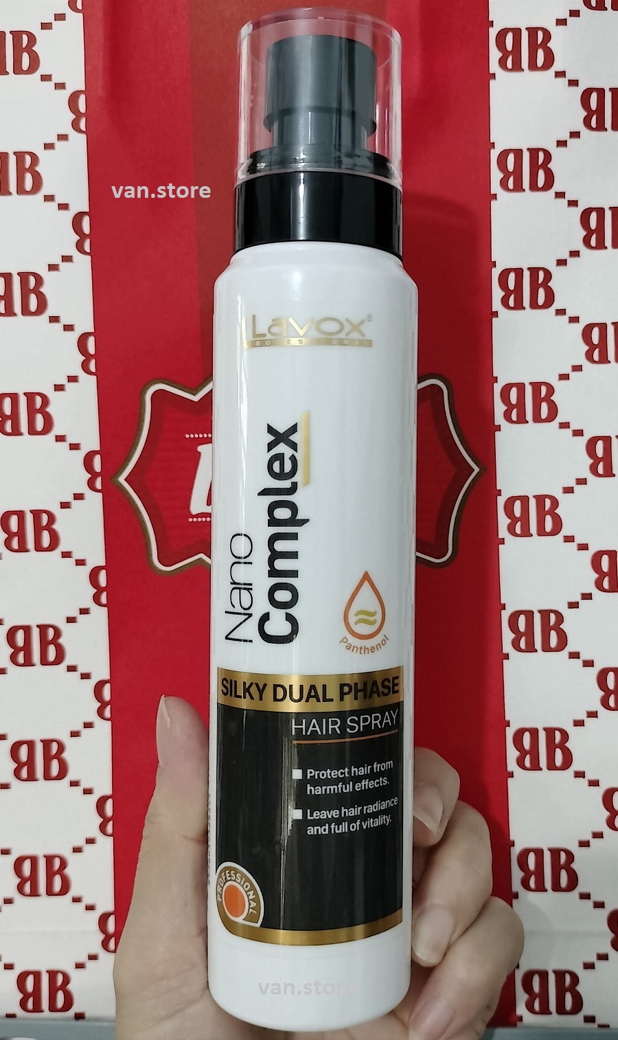 Xịt dưỡng tóc nano complex dưỡng ẩm siêu mềm mượt lavox 180ml