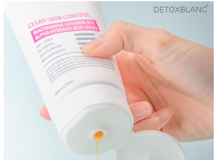 Sữa rửa mặt sinh học Detox BlanC 150ml thải độc da