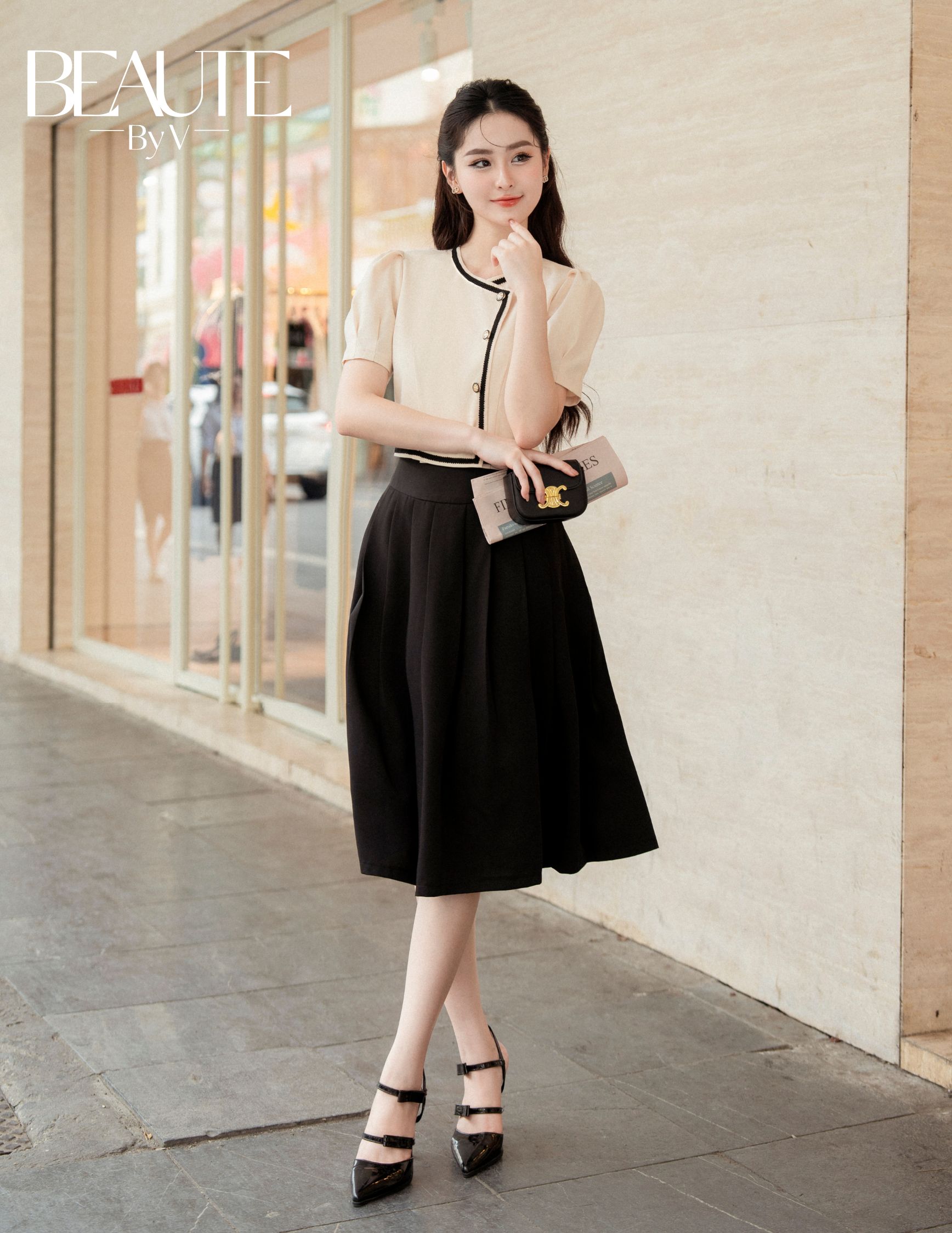 BEAUTEBYV - Chân váy xếp ly Sanley