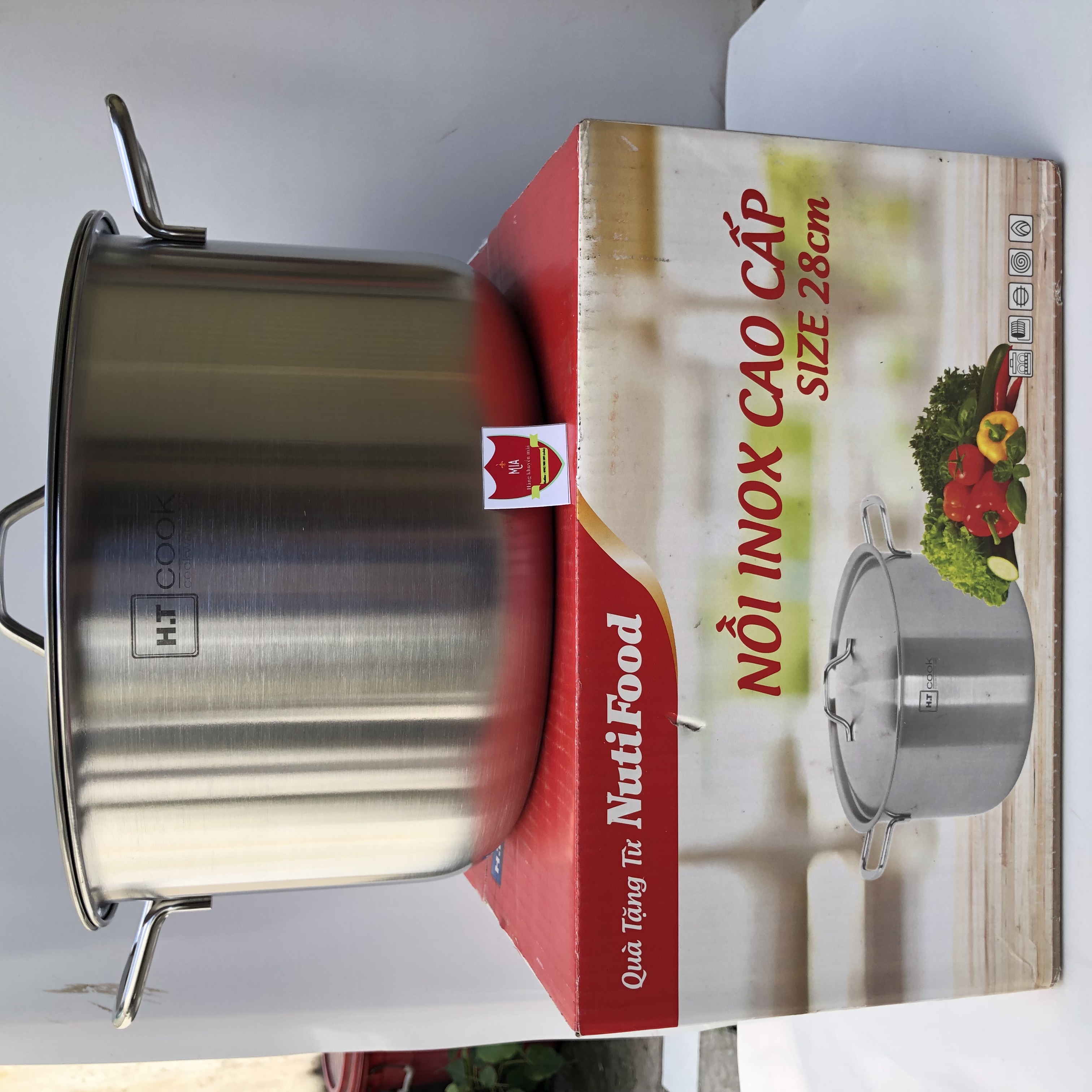 Nồi HT Cook 28cm/30cm/32cm luộc 2 con gà
