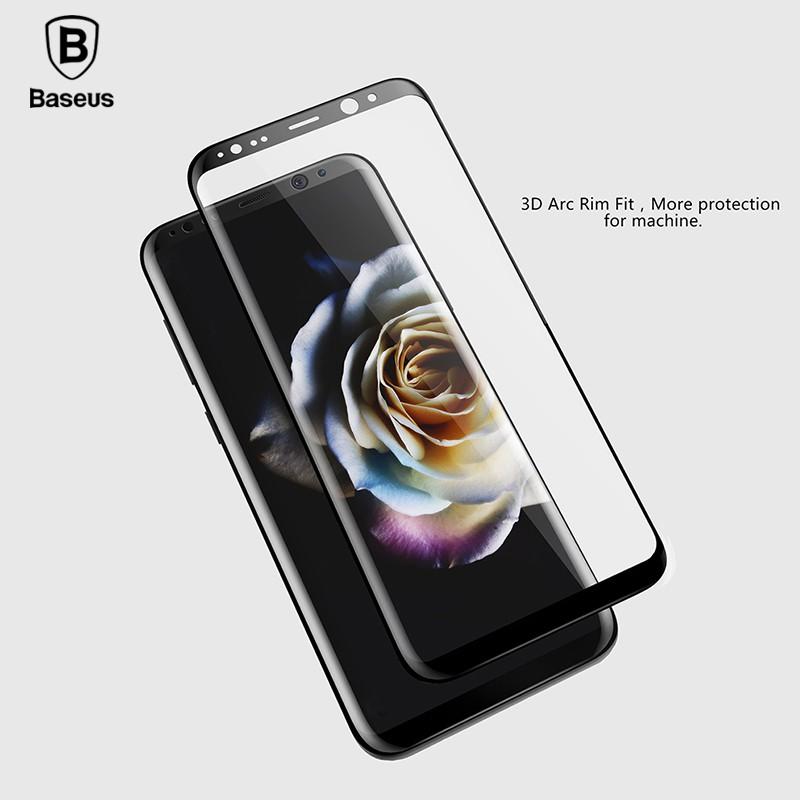 Kính Cường Lực Baseus Cho Samsung Galaxy S8/ S8 Plus - Đen