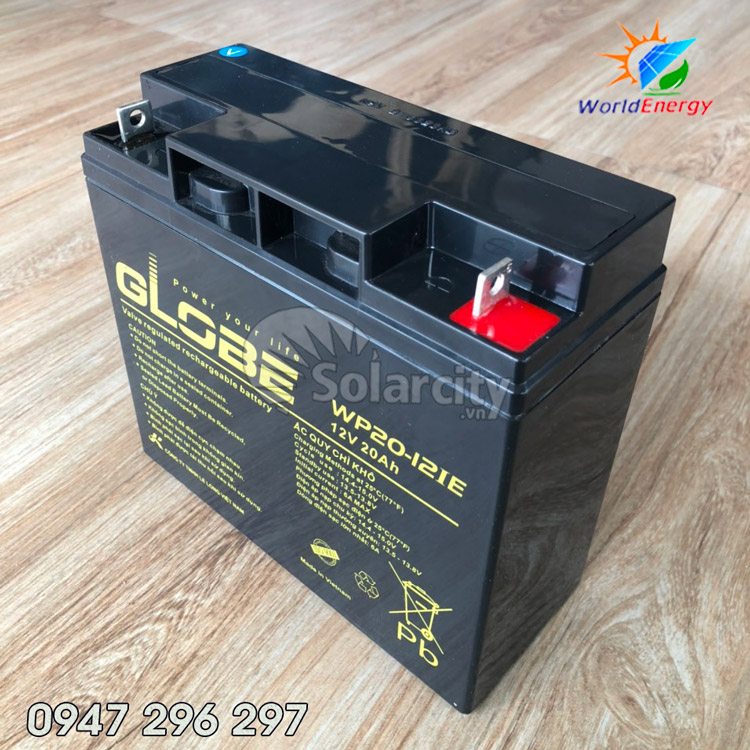 [HCM]Ắc quy Globe 12V-20Ah