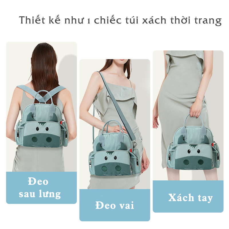 Balo bỉm sữa thời trang đựng cả thế giới của bé