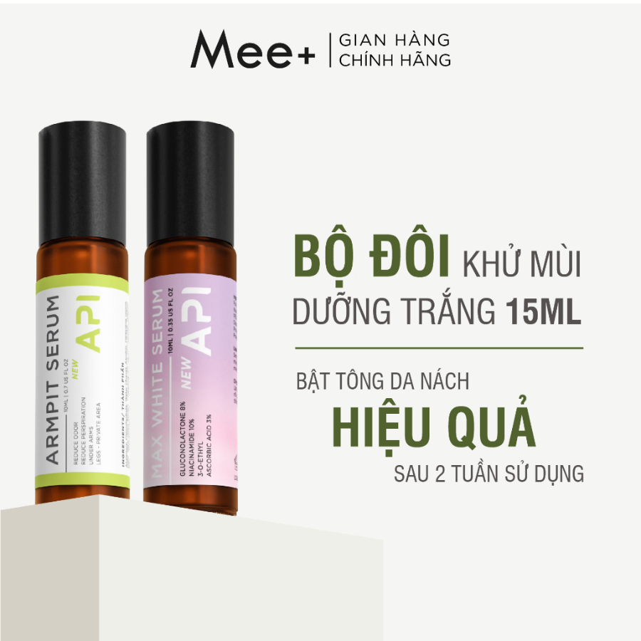 Lăn nách API Serum giảm thâm khử mùi nách API Mee Natural