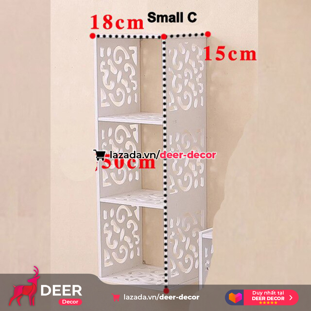 Shelf pattern unique wall-deer decor