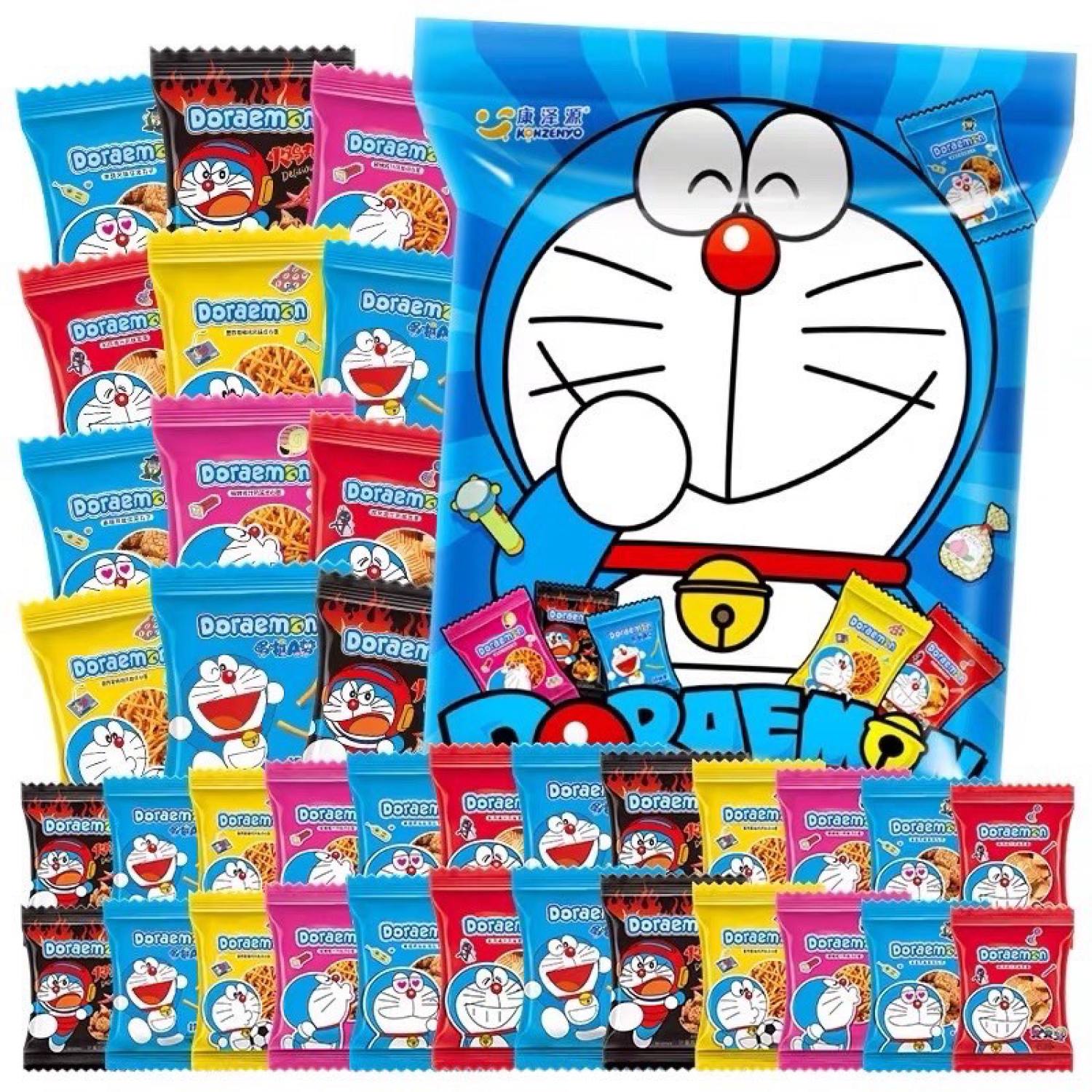 Snack Siêu To Khổng Lồ Đô Rê Mon (36 Gói Bên Trong)