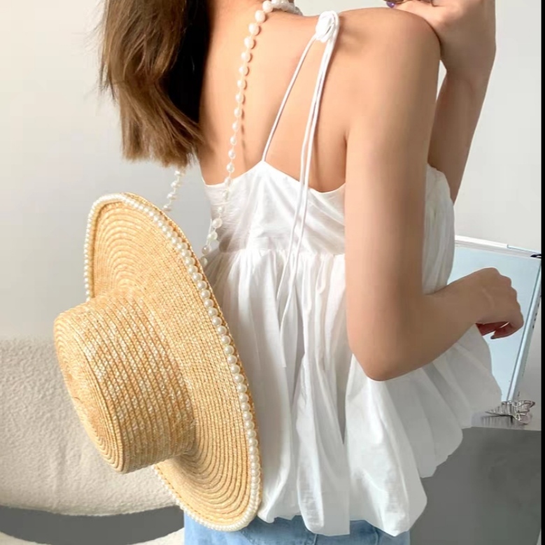 Nón Cói Đan GAUCHO Mix Viền Và Quai Ngọc