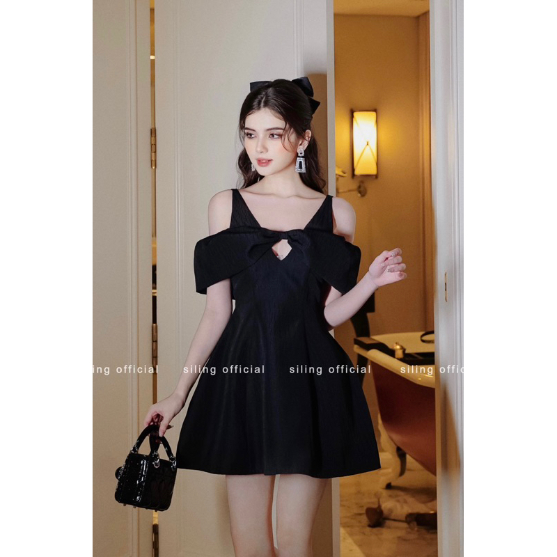 ĐẦM NƠ BẸT VAI - BOW DRESS