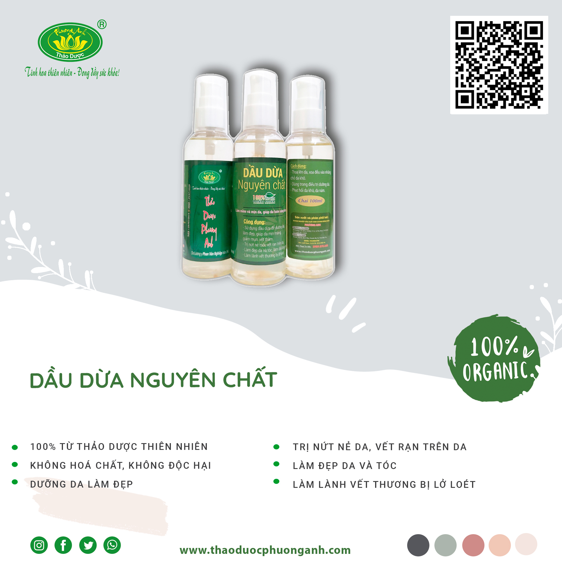 Dầu dừa NGUYÊN CHẤT 100%