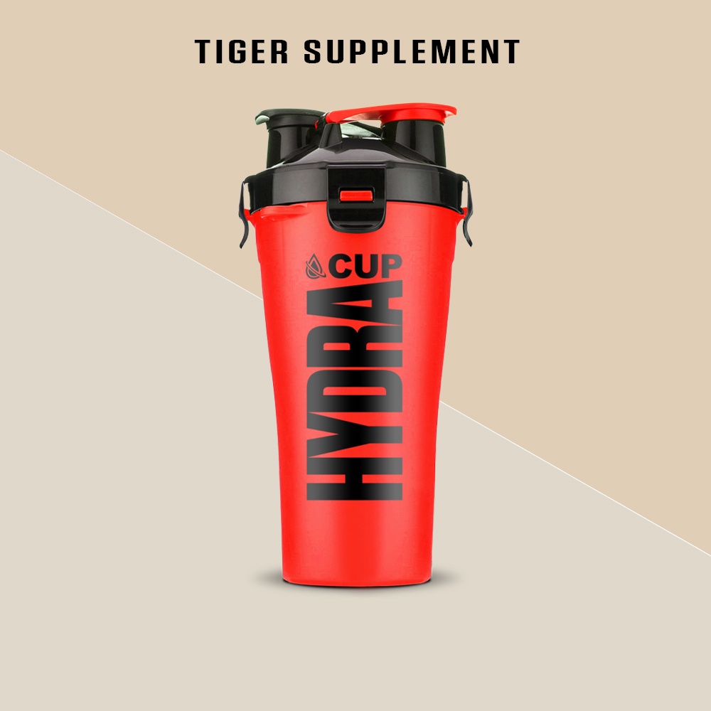 Shaker Bình nước thể thao 2 ngăn Hydracup Dual (700ml) - Lắc bột whey, bcaa