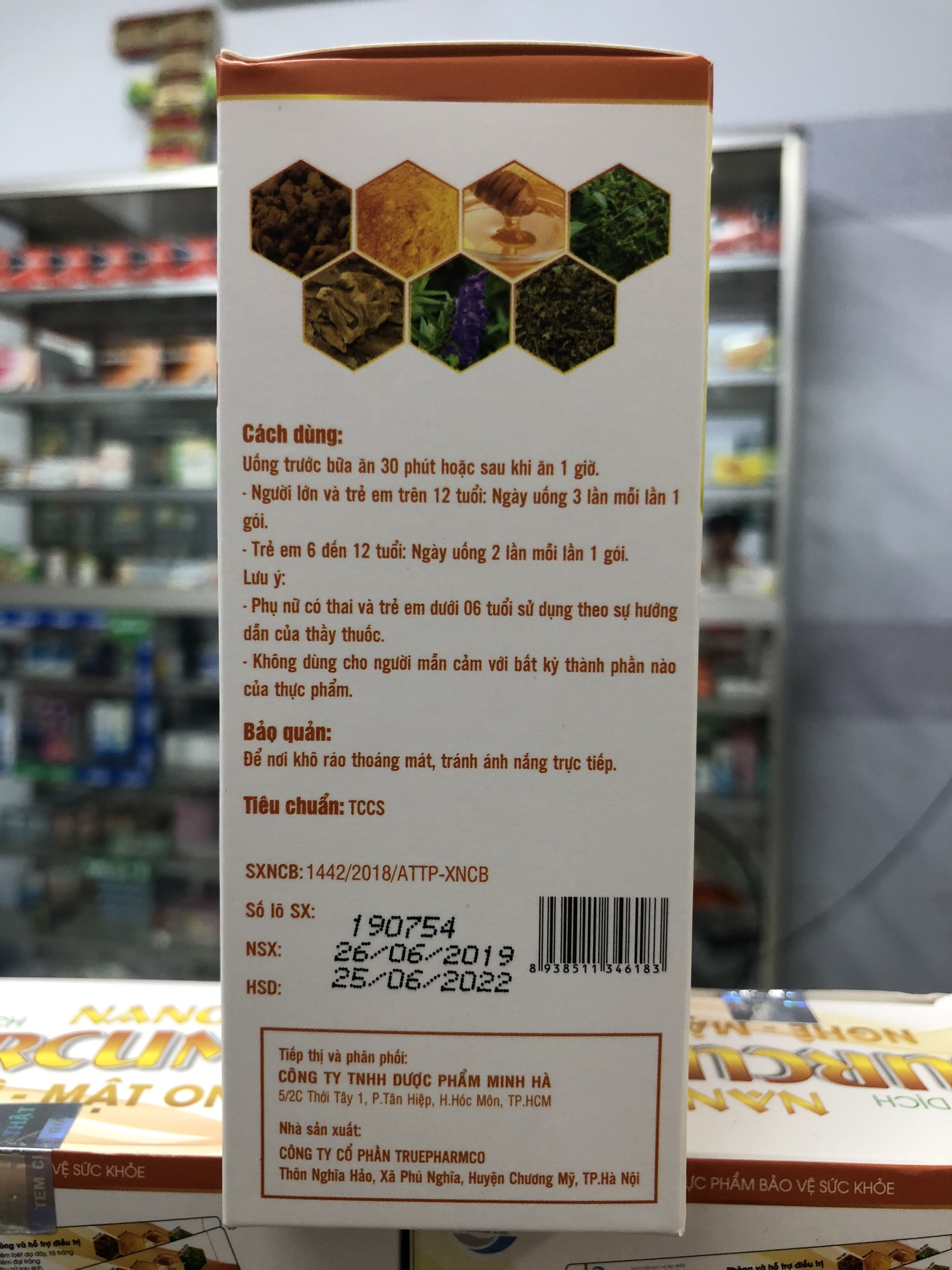 [Tinh nghệ vàng] Nano CurCuMin Nghệ - Mật ong [ dung dịch hộp 20 gói ]