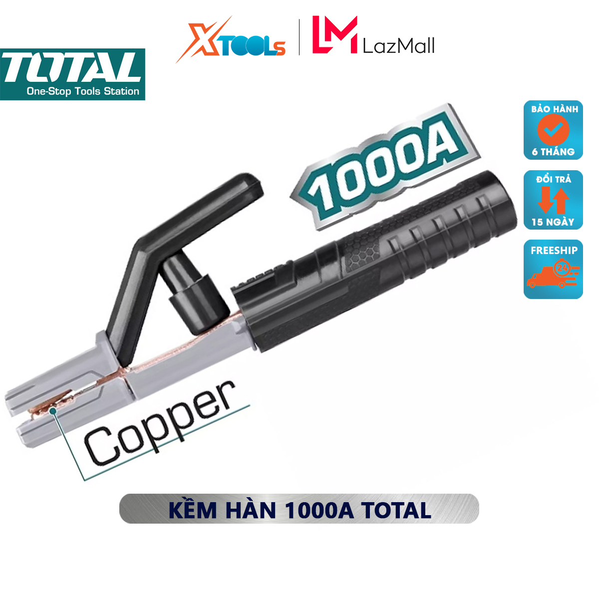 Welding plier total TWAH10006 nippers welding 800a, voltage 220-240V, 30/t clamp soldering tip in repair, Assembly mechanical
