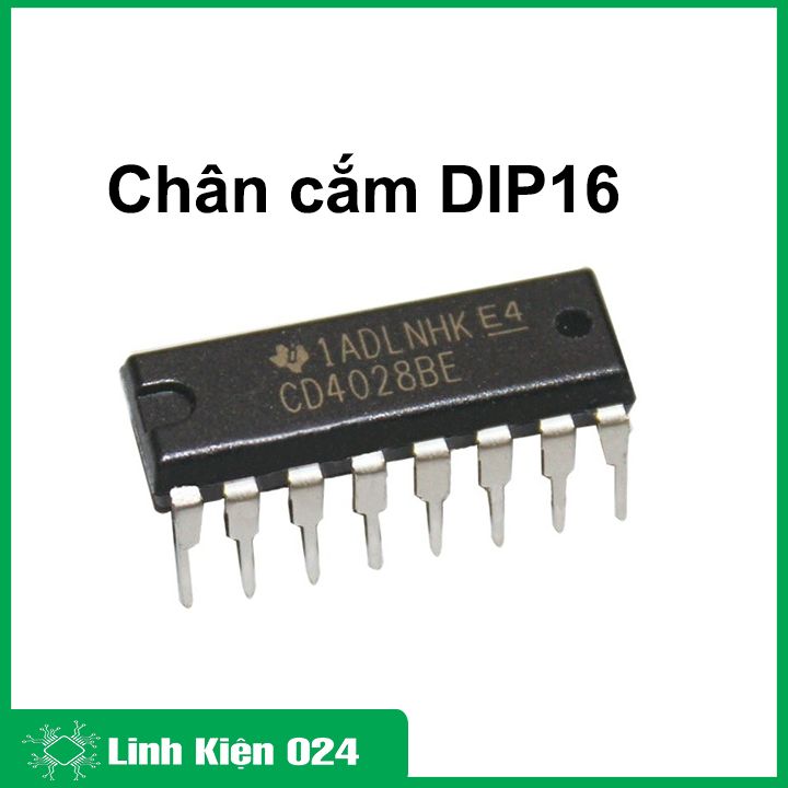 Cd4028, linh kiện điện tử ic cd4028 chân cắm dip16 / chân dán sop16