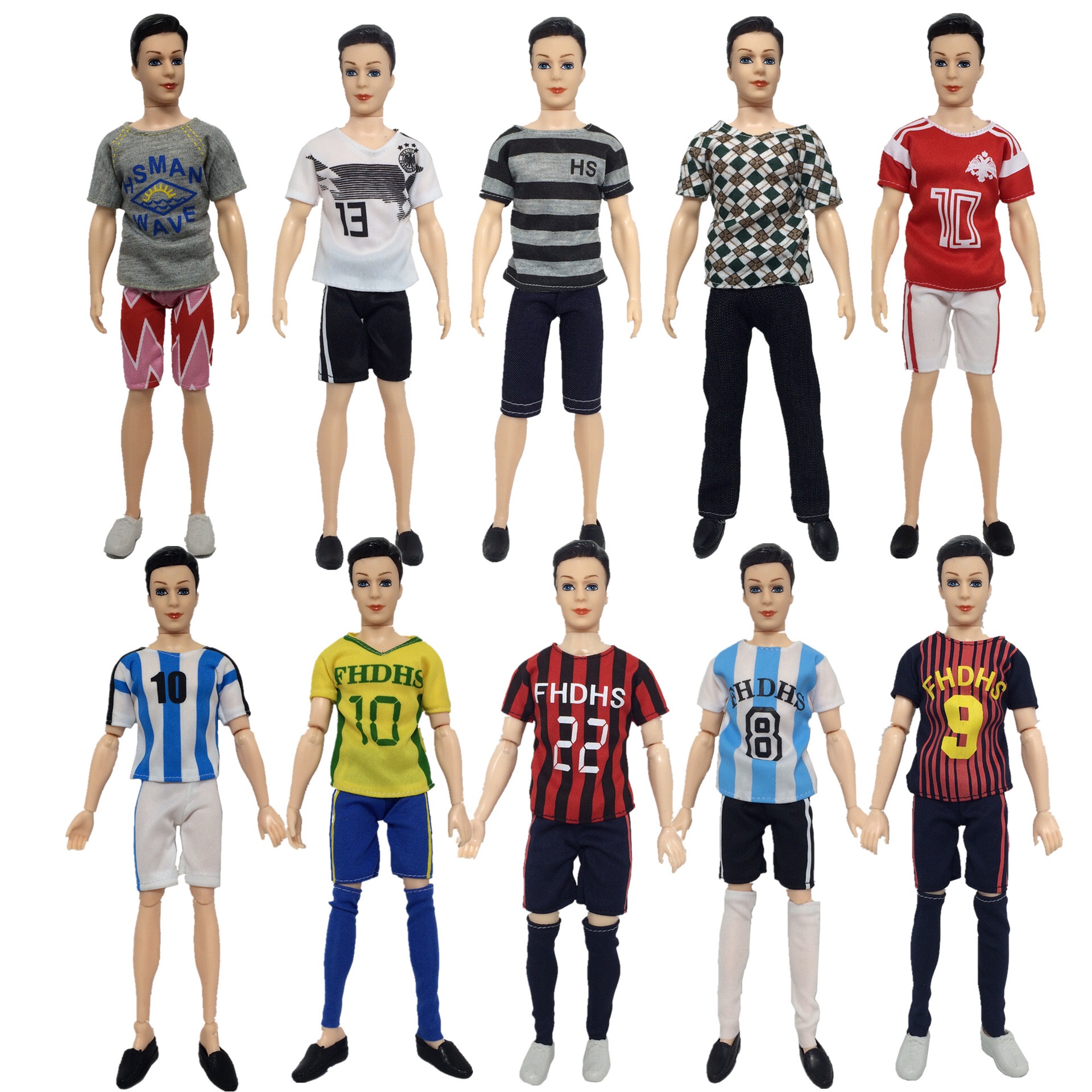 Quần áo búp bê nam - 1 cái ngầu nhiên