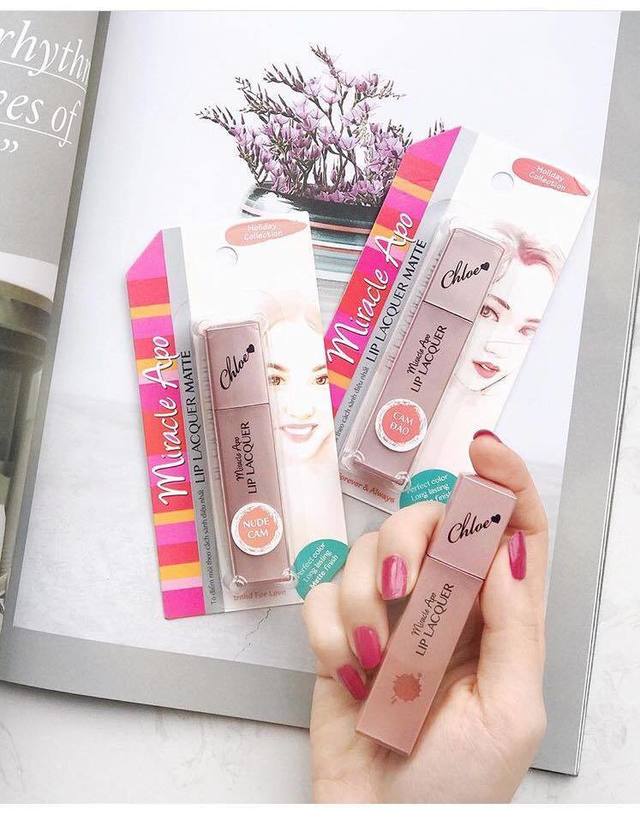 Son kem lì Miracle Apo Lip Lacquer Matte - Holiday Collection