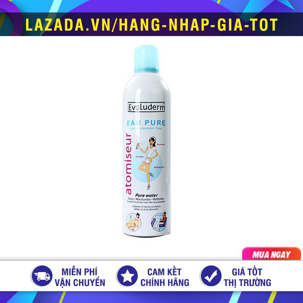 CHAI XỊT KHOÁNG EVOLUDERM 400ML