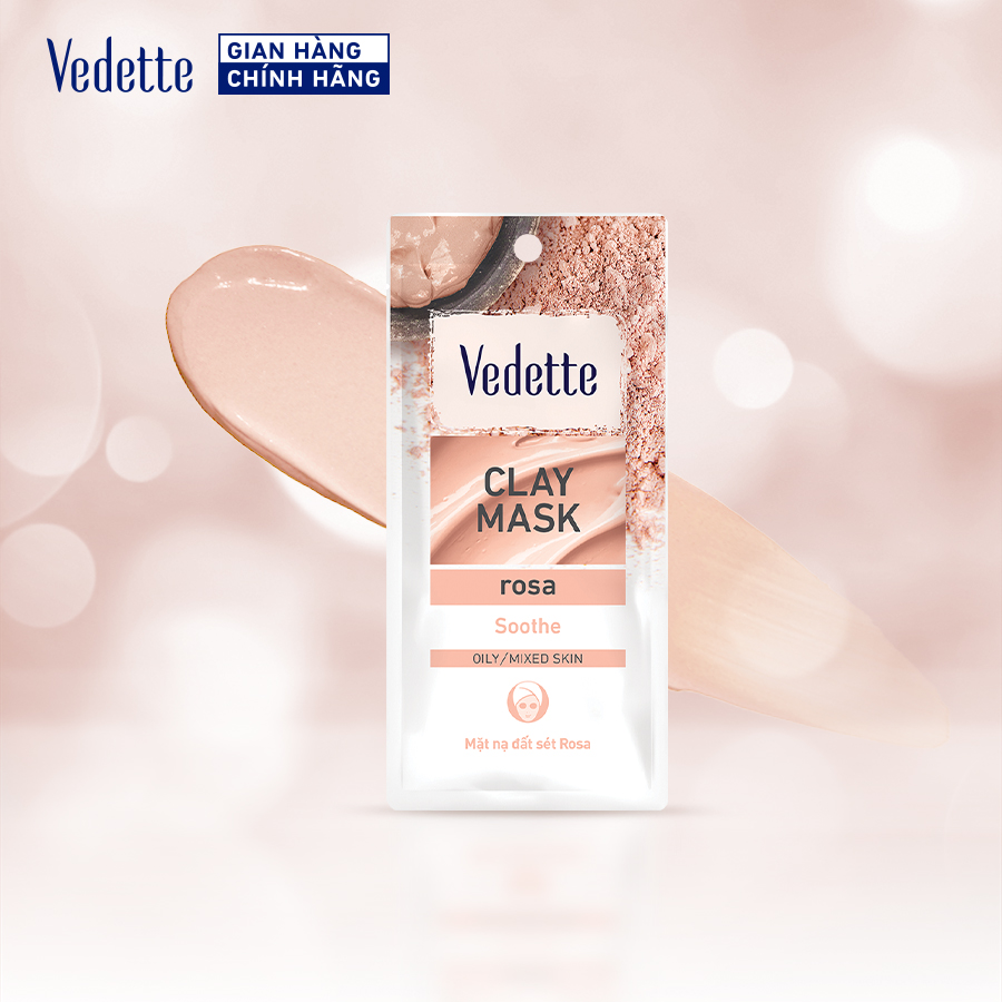 Mặt nạ đất sét Vedette Rosa 12g