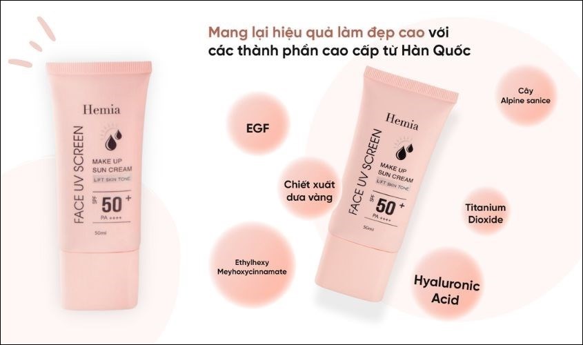 Kem chống nắng Hemia 50ml