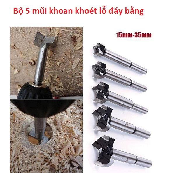 Bộ mũi phay gỗ đáy bằng
