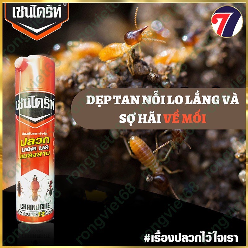 Bình xịt diệt Muỗi/Gián/Kiến/Côn trùng ARS - Chaindrite 600ml