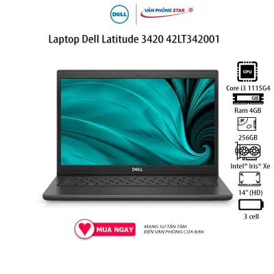 Laptop Dell Latitude 3420 (42LT342001) (i3 1115G4 4GB RAM/256GB SSD/14.0 inch HD/Fedora)