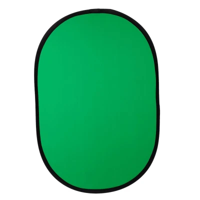 100cmX150cm Collapsible Nylon Oval Reflector 2 in 1 Blue + Green Background Board Folding Backdrops