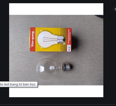 [HCM]BÓNG ĐÈN SỢI ĐỐT ĐIỆN QUANG 60W
