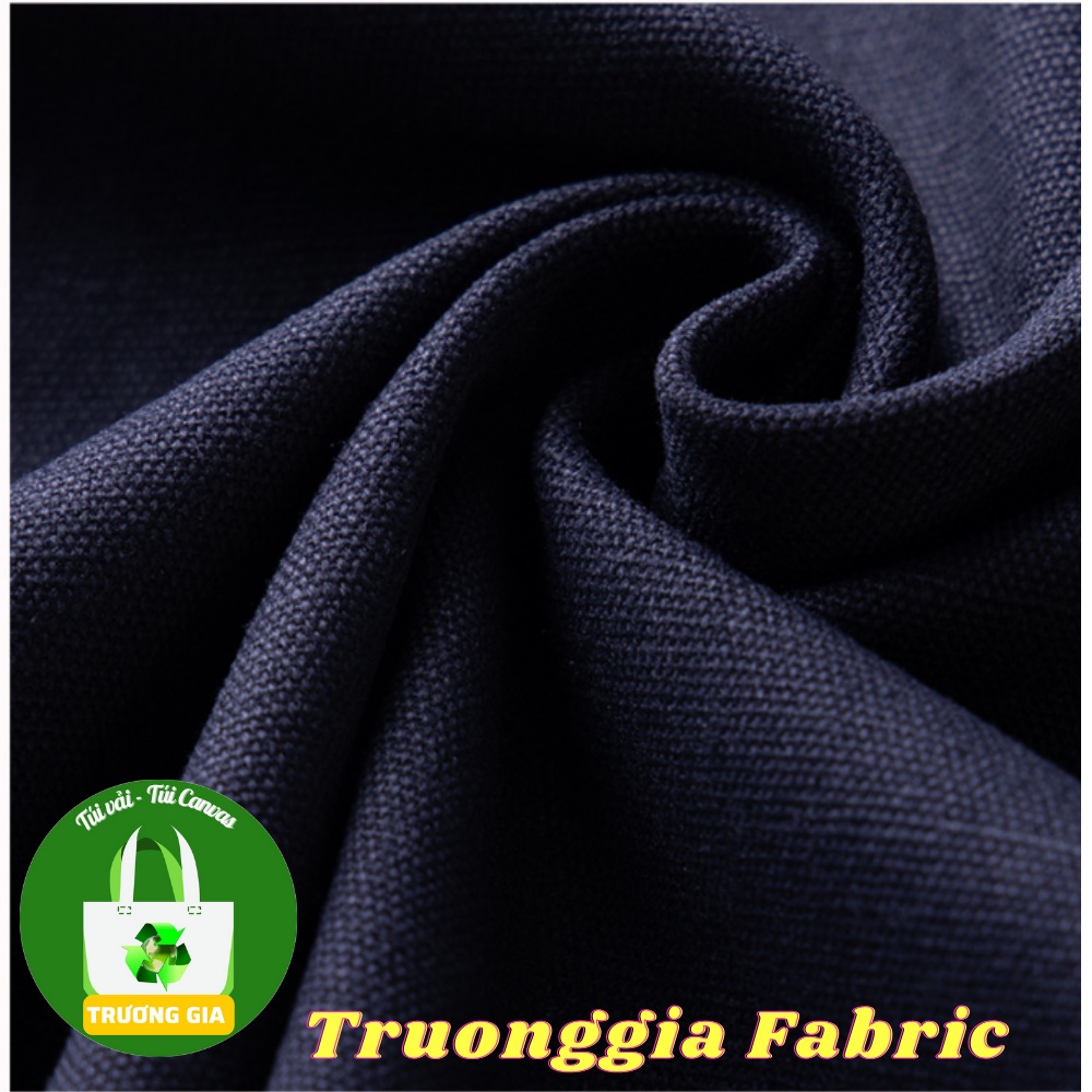 Bán buôn 100% cotton canvas fabric 225gsm vải thô vải bố vải canvas vải màu đen vải cotton tái chế không thấm nước