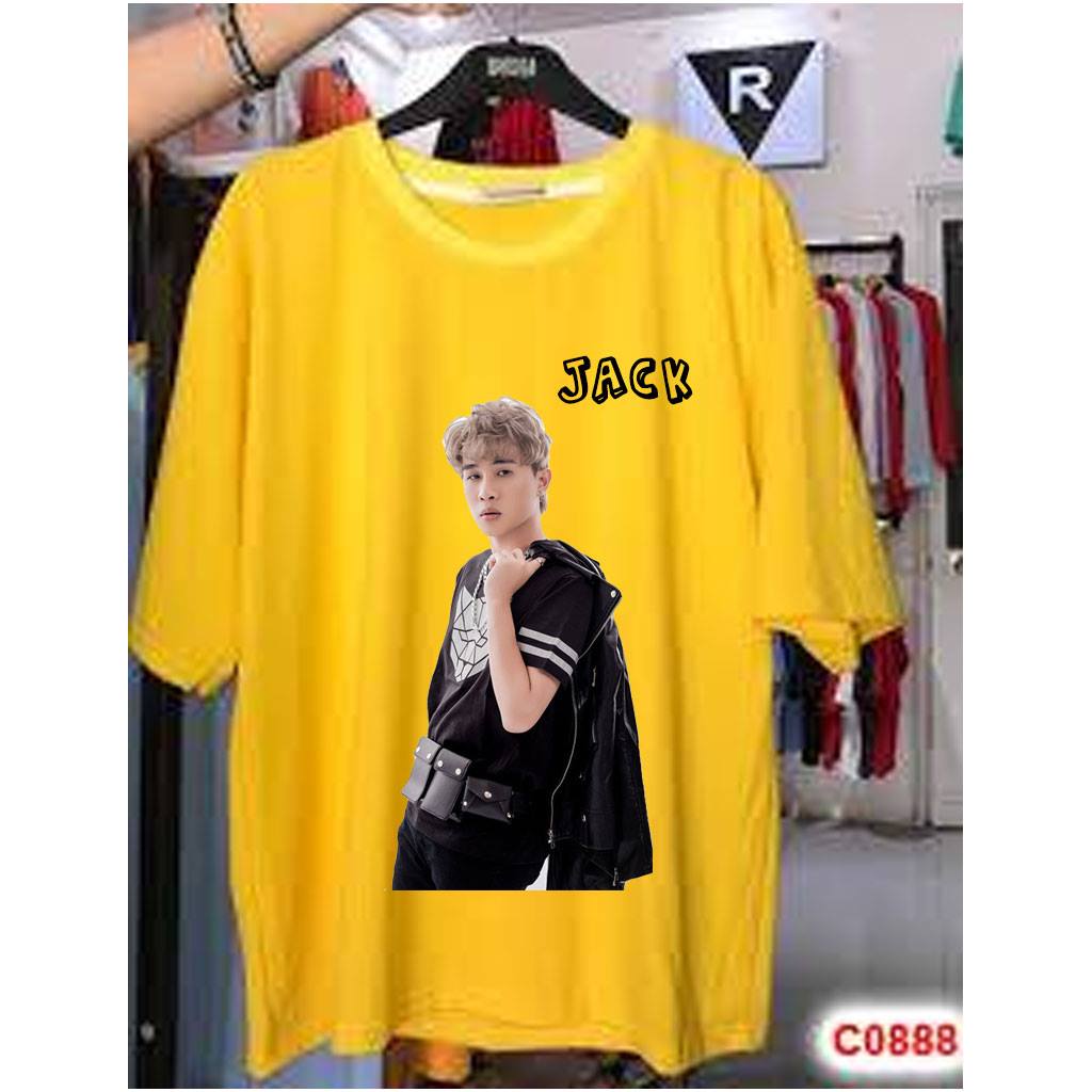 Áo JACK , Áo Thun JACK Tay Lỡ , áo jack màu vàng có đủ size cho fan đóm nhóm jack kicm
