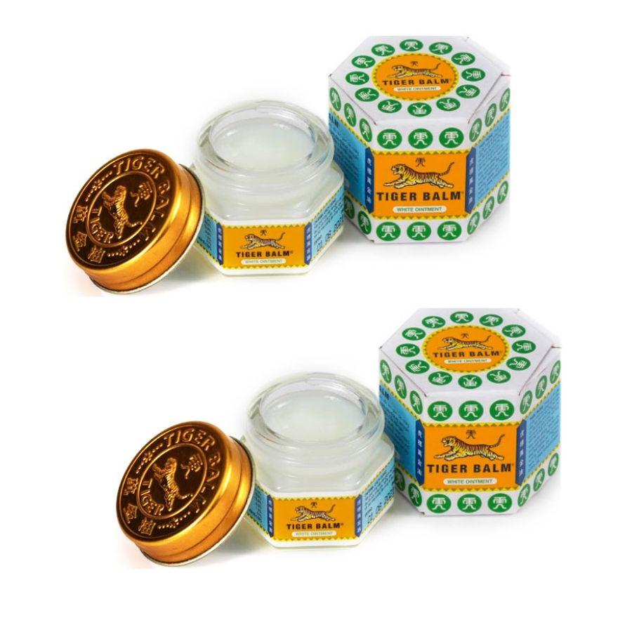 Tiger Balm White 19,4g - Giảm đau đầu và ngạt mũi ( Combo 2 chai )