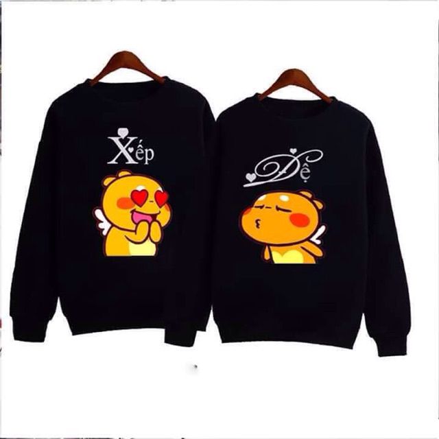 Áo nỉ đôi với người yêu- áo nỉ đôi nam nữ-áo sweater đôi nam nữ-áo sweater đôi bạn thân