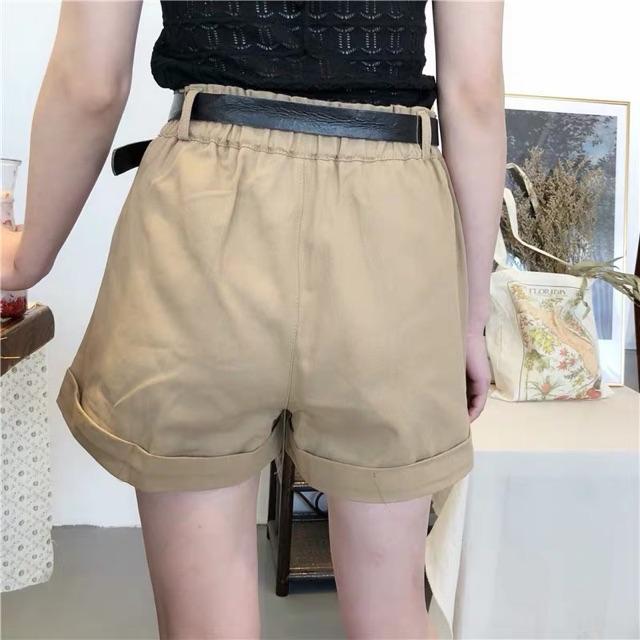[HCM]Quần Short Kaki Đùi Lửng Kèm Thắt Lưng Cá Tính