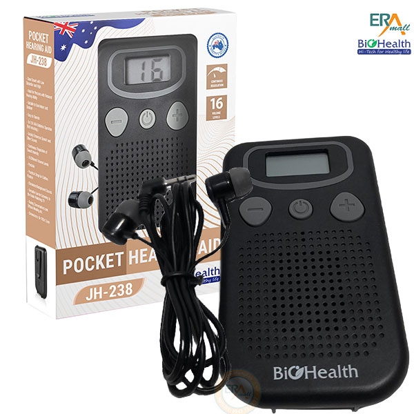 Máy trợ thính bỏ túi có dây biohealth jh-238 chính hãng | giá tốt | giao nhanh