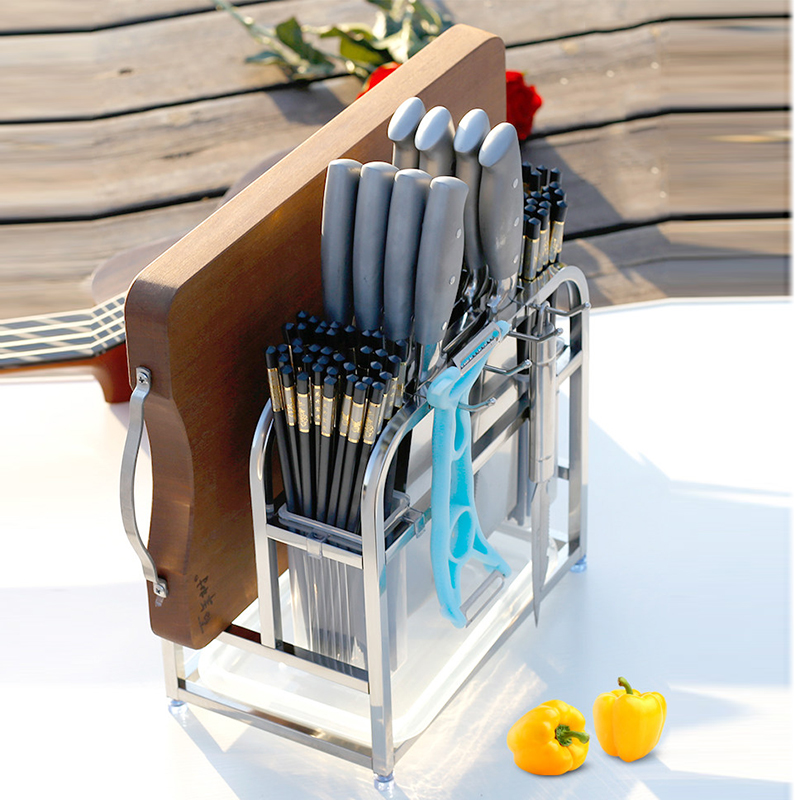 Kệ Để Dao Thớt Đũa Inox Đa Năng Tiện Dụng