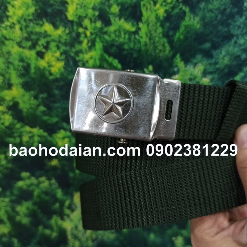 Dây lưng bảo vệ mặt ngôi sao dây dù xanh