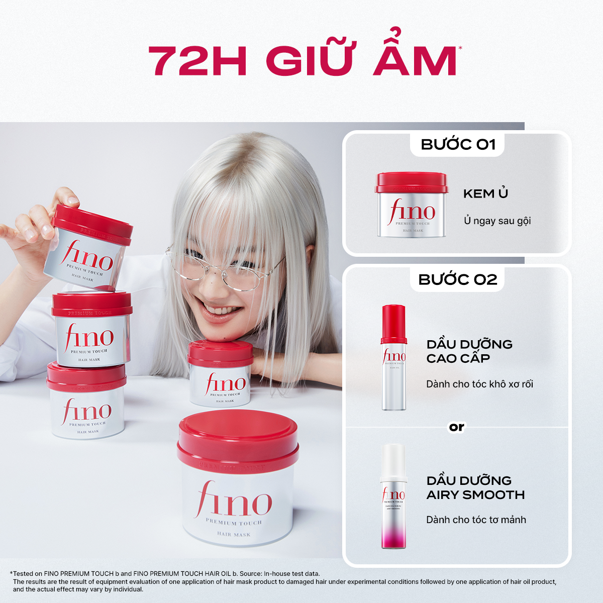 [Tiết Kiệm Hơn] Bộ 2 Kem Ủ Tóc Cao Cấp Fino Premium Touch 230G