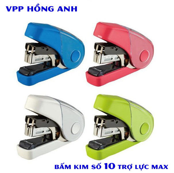 Bấm kim số 10 trợ lực Max HD-10FL3K Stapler