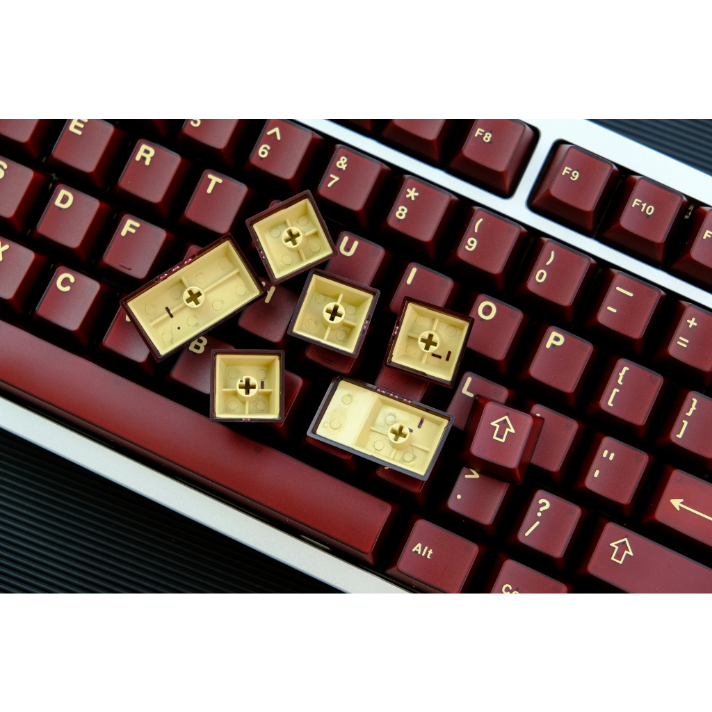 Keycap PAGY RED Aifei | Keycap Aifei Icon 121 nút ABS Double Shot
