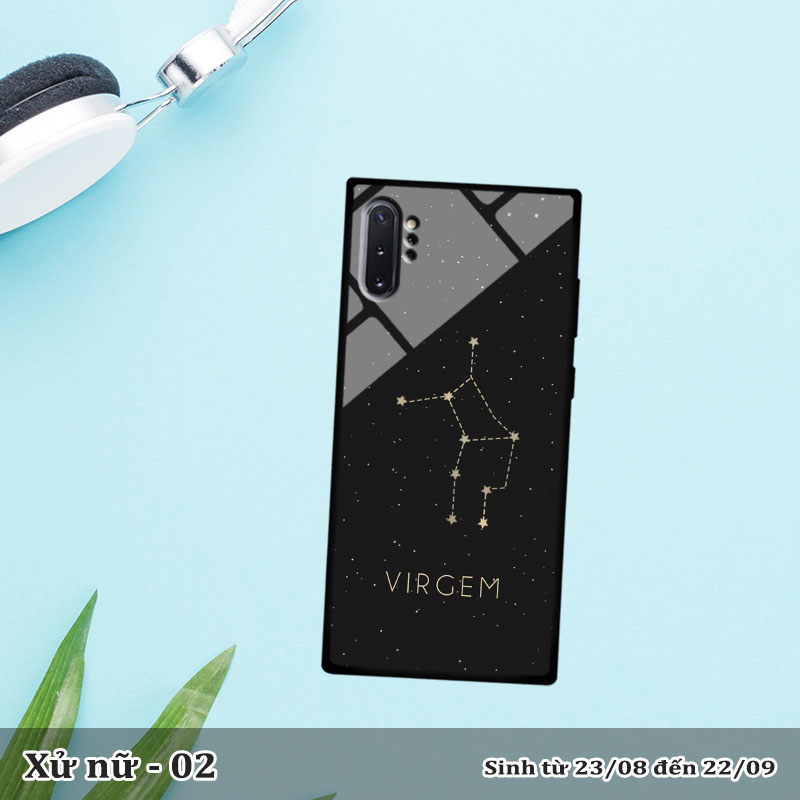 Ốp kính Samsung Note 10 Plus in cung hoàng đạo