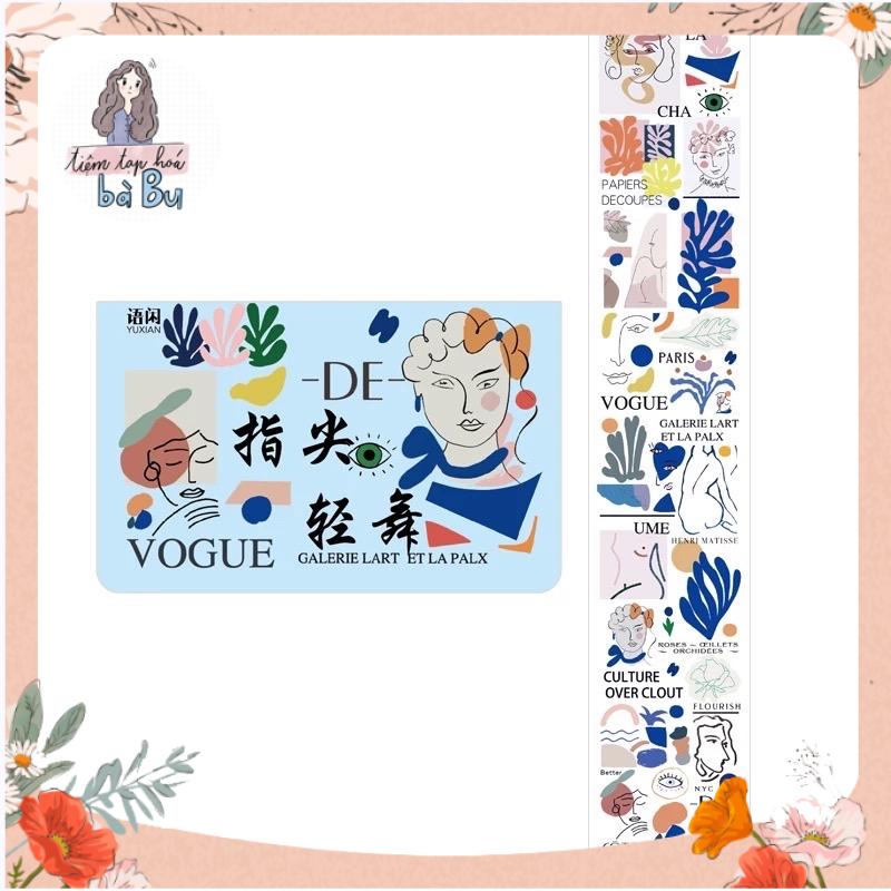 Dây washi stickers 35cm minimalist art dùng để trang trí