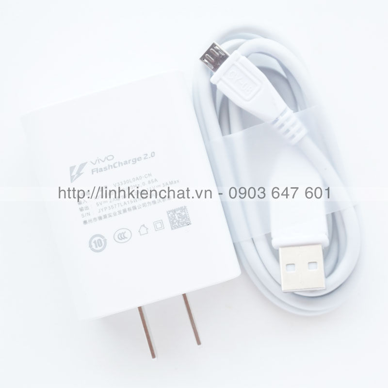 Bộ sạc cáp vivo y85 y83 10w cáp microusb - hàng nhập khẩu