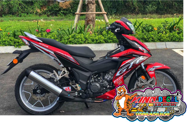 Tem Rời Winner mẫu GTR màu đỏ đen trắng
