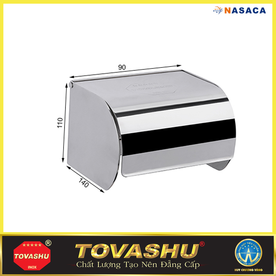Hộp Giấy Vệ Sinh Tovashu 304-G8 (inox 304 - bảo hành 20 năm)
