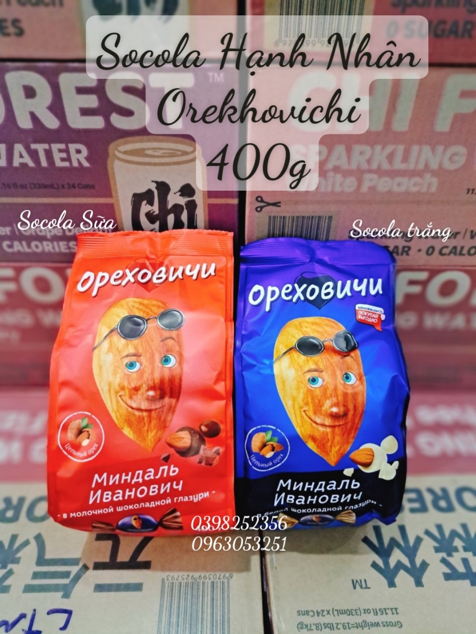 Kẹo Socola Hạnh Nhân ivan 400g