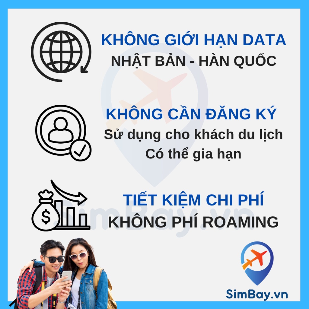 Sim Hàn Quốc { 20 phút thoại } Hàn Quốc 5 8 ngày 20GB tốc độ cao không giới hạn data